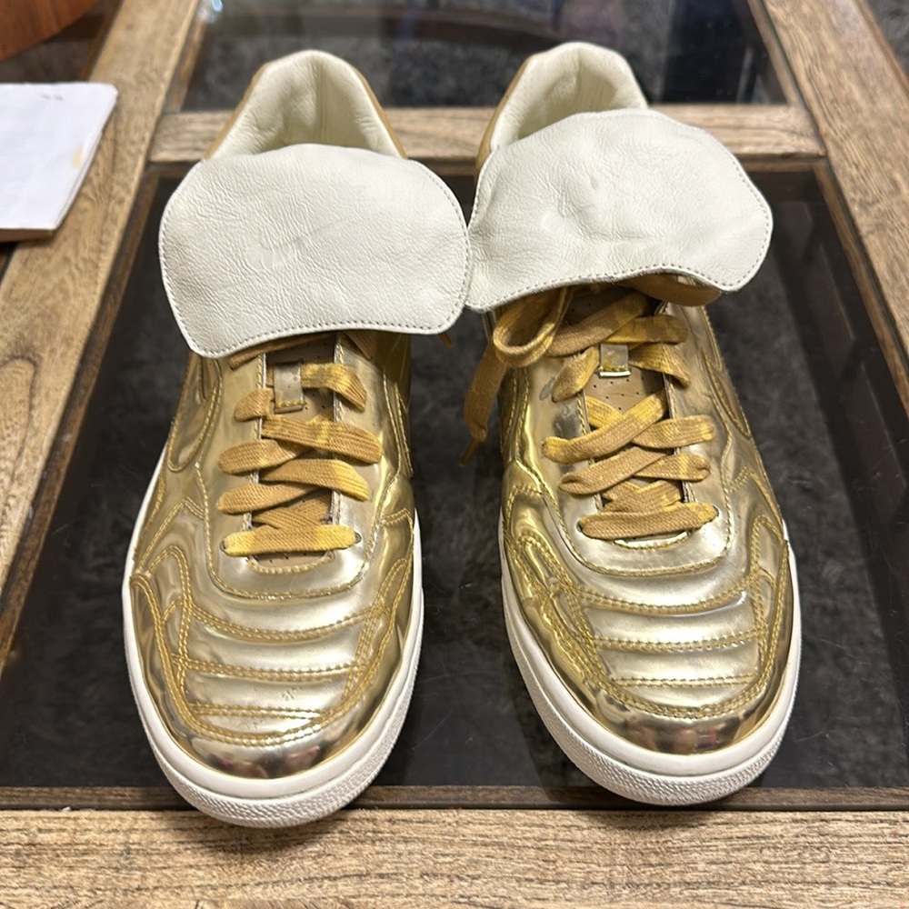 2014 NIKE Tiempo 94 Mid SP Liquid Gold Sneakers - Picture 2 of 9